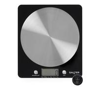 Salter 1036 BKSSDR Electronic Kitchen Scale - Digital Baking Scale with 5kg Capacity, Food Weighing Scale with Stainless Steel Disc Platform, LCD Display, Add & Weigh/Tare Function, Measure Liquids