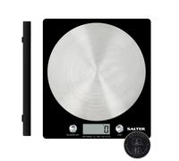 Salter 1036 BKSSDR Digital Kitchen Scale - Cooking & Baking Scales for Food Weight, Stainless Steel Weighing Platform, 5KG Capacity, Tare Function,