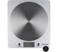 Salter 1036 SVSSDR Digital Kitchen Scale - 5kg Capacity, Aquatronic, Add & Weigh, Easy-Read LCD - Silver