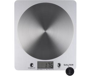 Salter 1036 SVSSDR Digital Kitchen Scale - 5kg Capacity, Aquatronic, Add & Weigh, Easy-Read LCD - Silver