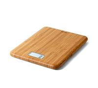 Salter Eco Kitchen Scale Bamboo Platform Rechargeable Easy Read Digital Display