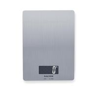 Salter 1103 SSDR Premium Stainless Steel Electronic Kitchen Scale, 5 kg Max Capacity, Sleek Contemporary Design, Easy Read, Add & Weigh, Measures Liquids/Fluids, 15 Year Guarantee