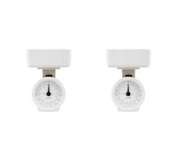 Salter 112 WHWHDR Mechanical Kitchen Scale - Compact Food Scale with 3KG Capacity, Battery Free Baking Scale, Tare Function, 1L Dishwasher Safe Bowl, Easy Read Clock Face Dial