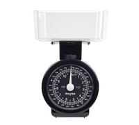 Salter Mechanical Kitchen Scale - Mini Analogue Food Scale, 5kg Capacity, 1L Dishwasher Safe Detachable Bowl, No Batteries, Scale Fits Inside Bowl For Compact Storage, Easy Read Dial, 114 BKCLDR