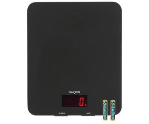 Salter 1150 BKDR Digital Kitchen Scales, Stylish Glass Design, Cooking Scale for Home/Kitchen, Measures Liquids & Fluids, Metric/Imperial, Add & Weigh