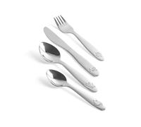 Salter 12-Piece Kids Dinosaur Cutlery Set - Includes Knives, Forks, Dessert Spoons, & Teaspoons, Stainless-Steel, Dishwasher Safe, Mirror Polish, Embossed Pattern, Toddler Utensils, 25-Year Guarantee