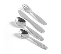 Salter 12-Piece Kids Farmyard Cutlery Set - Includes Knives, Forks, Dessert Spoons & Teaspoons, Stainless-Steel, Dishwasher Safe, Mirror Polished, Embossed Pattern, Toddler Utensils, 25-Year Guarantee