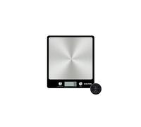 Salter 1241A BKDR Premium Evo Electronic Scale, Ultra Slim, Stainless Steel Platform, Hygienic/Easy Clean, Add & Weigh, Measures Liquids/Fluids,
