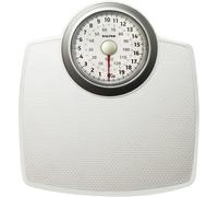 Salter 144 WHSVDR Large Premium Classic Mechanical Bathroom Scales, 130 KG Maximum Capacity, Oversized Dial, Large Platform, Battery Free, White