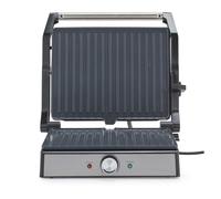 Salter 180 Large Health Grill And Panini Maker, 2000 W | Ceramic Non-Stick Plates, PFAS-Free Coating, 180 Degree Flat Opening, Integrated Drip Tray, Adjustable Temperature Dial