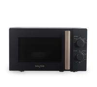 Salter Marino Microwave - 20 Litre Solo Microwave Oven, 950W, Compact, 5 Power Levels, Defrost Function, 35 Minute Timer, Manual Dial Control, 25.5 cm Glass Turntable, Easy Clean, Blue Grey