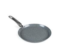 Salter 25cm Pancake Pan - Marblestone Non-Stick Crepe Pan, PFOA-Free Coating Forged Aluminium, Induction Safe, Easy Clean, Soft Touch Handle, Perfect for Pancakes, Crepes, Omelettes, Chapatis & Roti
