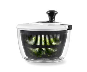 Salter 3.5L Salad Spinner - Wash, Dry & Serve, Salad Prep Lettuce Dryer, Easy Use, Non-Slip Base, Add Salad Dressing, Dual Purpose Drainer, Healthy Eating/Fresh Salad, Kitchen Spinner, Black