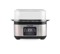 Salter 3 in 1 Digital Egg Cooker - Electric Omelette Maker, Poached or Boiled Eggs, 6 Egg Capacity, LED Digital Display, Compact, Includes Measuring