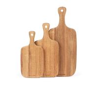 Salter 3-Piece Chopping Board Set - 30, 35 & 45cm Board Set, Hanging Hook, Easy Storage, 100% FSC-Certified Acacia Wood, Oil-Finished, Strong & Durable, Protects Kitchen Worktops, Chop, Cut & Carve
