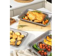 Salter Essentials 3-Piece Roasting Tray Set Stackable Dishwasher Safe PFOA-Free
