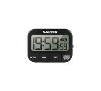 Salter 355 BKXCDU Digital Kitchen Timer - LCD Display, Loud Clock Timer, Magnetic Cooking Stopwatch, Self Standing, Count Up Or Down,19 Hours 59 Minutes and 59 Seconds, Memory Function, Large Buttons, New