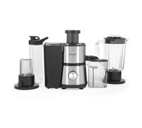 Salter 4 In 1 Juicer & Blender ? Fruit Juicer & Smoothie Maker, 1L Jug Blender, Includes 600ml Sports Bottle & Fridge Storage Container, Coffee &