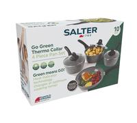Salter 4 Piece Aluminium Pan Set - Grey