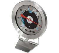 Salter 517 SSCR Fridge Thermometer - Stainless Steel Large Dial, Waterproof Freezer Thermometer, Easy Read, Temp Range -30 to 30°C, Safe Food Zones Markers