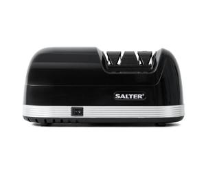 Salter 728 BKXR Electric Knife Sharpener - Two Stage Sharpening, Diamond Coating, Kitchen Knife & Blade Sharpener, Alternative Whetstone Tool, Safety