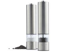 Salter 7522 SSTUR15UP3 Electric Salt & Pepper Mill Set - Silver, Silver/Grey
