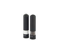Salter 7524 BKXR Electric Salt & Pepper Grinder Set - Automatic Mills, Battery Powered One Button, Ceramic Mechanism, Soft Touch Finish, For