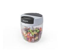 Salter 900ml Pull Chopper - Non-Slip Base, Stainless Steel Blade, 5 Year Guarantee, Easy to Clean, Perfect for Quick Food Prep, Easy-to-Use Mechanism, Chops & Dices, Mess-Free