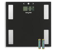 SALTER Glass Analyser 9150 BK3R Bathroom Scales - Black, Black