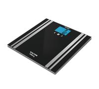 Salter 9159QVD BK3R Health Premium Bluetooth Smart Bathroom Analyser Scale, Measures Weight, Body Fat/Water, Muscle/Bone Mass, BMI/BMR, 4 User Memory,