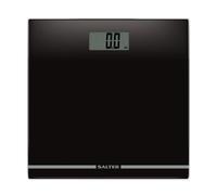 Salter 9205 BK3R Digital Bathroom Scale - Large Display Electronic Weighing Scales for Body Weight, Toughened Glass Platform, Lightweight, Instant R