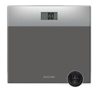 Salter 9206 SVSV3R Digital Bathroom Scales, Reinforced Glass Top, Electronic Personal Scales, Easy to Read Display, Maximum Capacity 180 kg, 15-Year Warranty, Silver/Grey