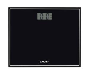 SALTER 9207TE BK3RCFXTE Compact Glass Digital Bathroom Scale - Black, Black