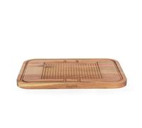 Salter Acacia Carving Board - FSC Acacia Wood, 39.5 x 30 x 1.9cm, Built-in Meat Rest, Textured Grip, Anti-Spill Groove, Oil-Finished, Strong & Durable, Protects Kitchen Worktops, for Meat Carving