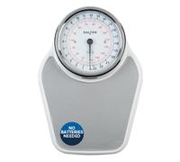 Salter Academy Mechanical Bathroom Scale, 150 Kg Capacity, Easy Read Dial | Extra Large Platform, Non-Slip Vinyl Mat, Instant Step-On Readings, No Batteries Required, Metric/Imperial Units