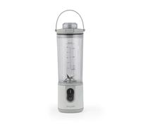 Salter ActiBoost Cordless Portable Blender - 450ml, Pulse Function, 40 Sec Countdown, BPA-Free, Stainless Steel, Includes Blade Cover & Bottle Base, On-The-Go Protein Blender, Smoothies, 100W, Stone