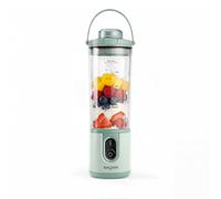 Salter ActiBoost Portable Blender, Cordless, 450 Ml Bottle, 100 W | Stainless Steel Blades, Pulse Function, 40-Second Timer, BPA-Free Bottle, Includes Blade Cover And Bottle Base, Green Finish