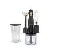 Salter Alchemy Hand Blender Set With Chopper, Whisk, 350 W, Black And Gold | 2 Speed Settings, Stainless Steel Blades, 500 Ml Bowl, 700 Ml Beaker, Blend Chop Whisk Functions, Black And Gold Finish