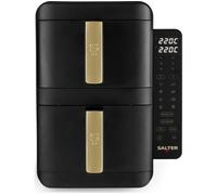 SALTER Alchemy VertiCook Ultra EK6642BG 9L Dual Air Fryer - Black, Black,Gold