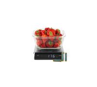 Salter Angled Display Kitchen Scale, 5kg, Add & Weigh, LED, Black, Steel