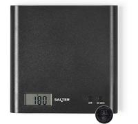 Salter Arc Digital Kitchen Scale 3kg Capacity Black Compact Platform