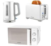 SALTER Aspen COMBO-9751 2-Slice Toaster, Jug Kettle & Solo Microwave Bundle - Silver, Silver/Grey