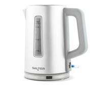 Salter Aspen Electric Kettle 1.7L 3kW Rapid Boil | Removable Limescale Filter, 360° Swivel Base, Boil-Dry Sensor, Water Level Window, Metallic Finish, Strix Controller