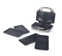 Salter Aspen XL 3-in-1 Snack Maker - Toasties, Waffles, Paninis, Deep Fill Plates, PFAS-Free Non-Stick Coating, Auto Temperature Control, Power/Ready Indicator Lights, Cool-Touch, 900W EK6341MMS