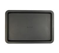 Salter BW12559EU7 Bakes Baking Tray - 37 cm Non-Stick Coated Flat Oven Sheet, Large Cookie Tray, Oven Safe Up to 220°C, PFOA-Free, Bake & Roast Vegetables/Biscuits/Pastries, Durable, Black