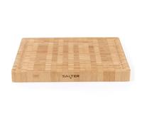 Salter BW13308EU7 Bamboo Chopping Board - Large Wooden Cutting Butchers Block, Thick Heavy Duty Board for Carving Meat, Juice Groove, Cheese Platter Charcuterie, Reversible, FSC®-Certified, 42cm
