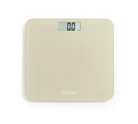 Salter Digital Bathroom Scale - Battery Free Body Weight Scale, Toughened Glass Platform, Step on to Power, 180kg Max Capacity, No Batteries Required, Easy to Read LCD Display, Cream