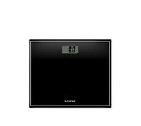 Salter Compact Bathroom Scale - Electronic Digital Bodyweight Scale, 150kg/23st 8lb, LCD Easy To Read Display, Step On Instant Accurate Readings, Slim For Neat Storage, Includes Battery, Black