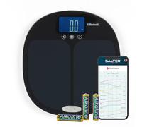 Salter 9192 BK3R Smart Analyser Bathroom Scale - Electronic Weighing Scale, Digital Bath Scales, Body Weight/Fat/Water, Muscle/Bone Mass, BMI/BMR, Connect to Phone with Salter Health App via Bluetooth