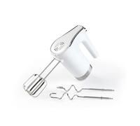 Salter Boston Hand Mixer - 5 Speeds & Turbo Setting, Eject Function, Extra Long Dishwasher Safe Attachments, Beater/Dough Hooks, Handheld Mixing, Home Baking Mixer, 300W, Ice White Shimmer